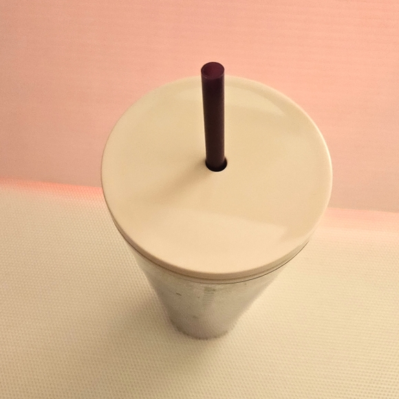 Starbucks 2021 Valentine's Day Heart Sequin Glitter Tumbler 24oz Cold Cup - Picture 9 of 9